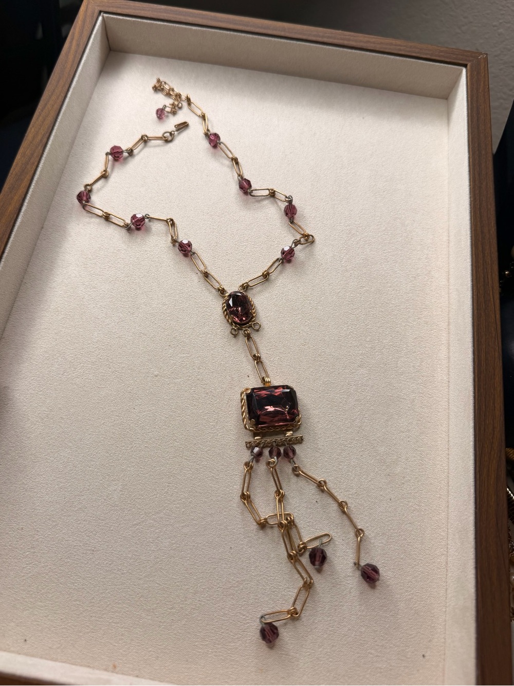 Vintage glass necklace